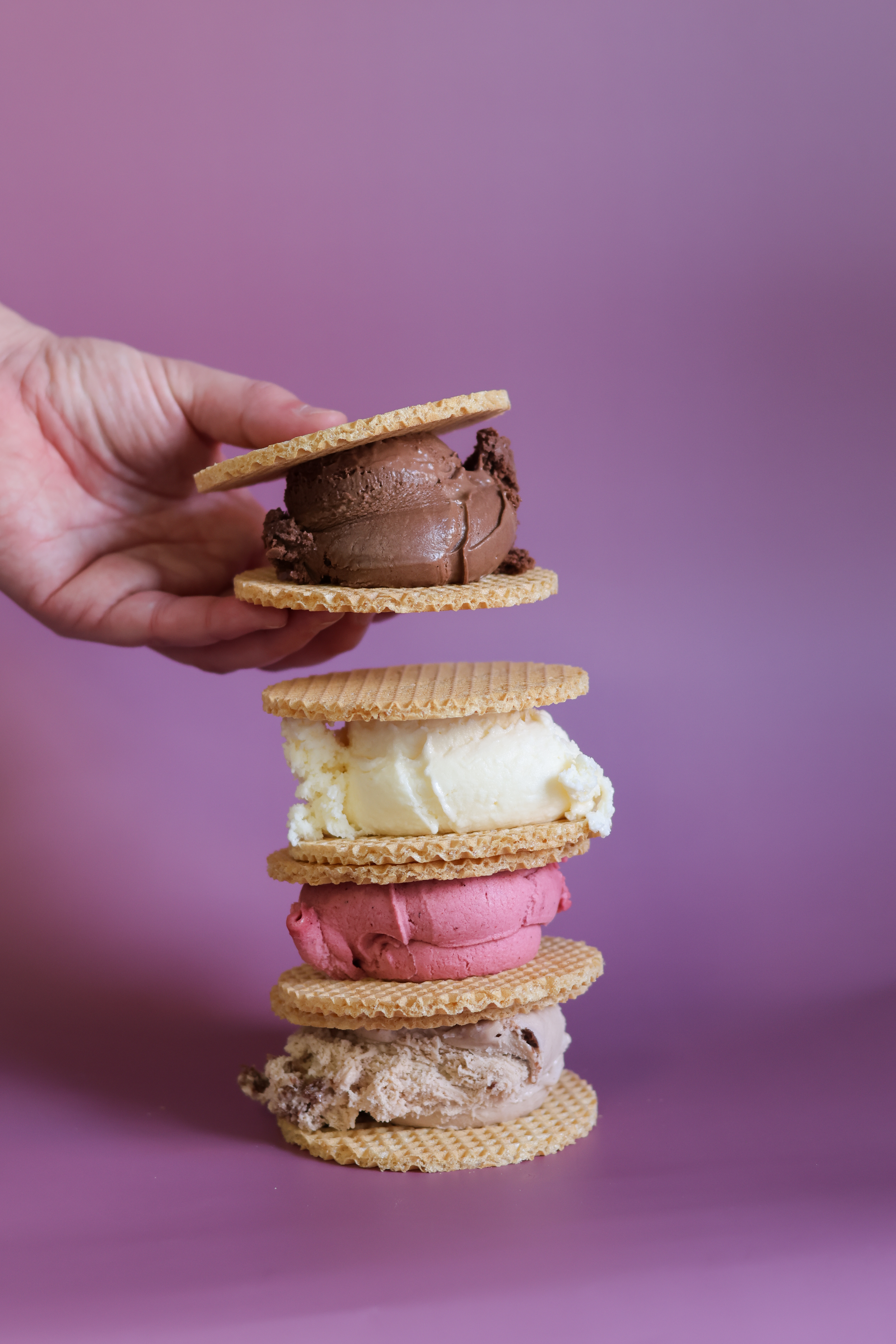 Sandwiches glacés maison